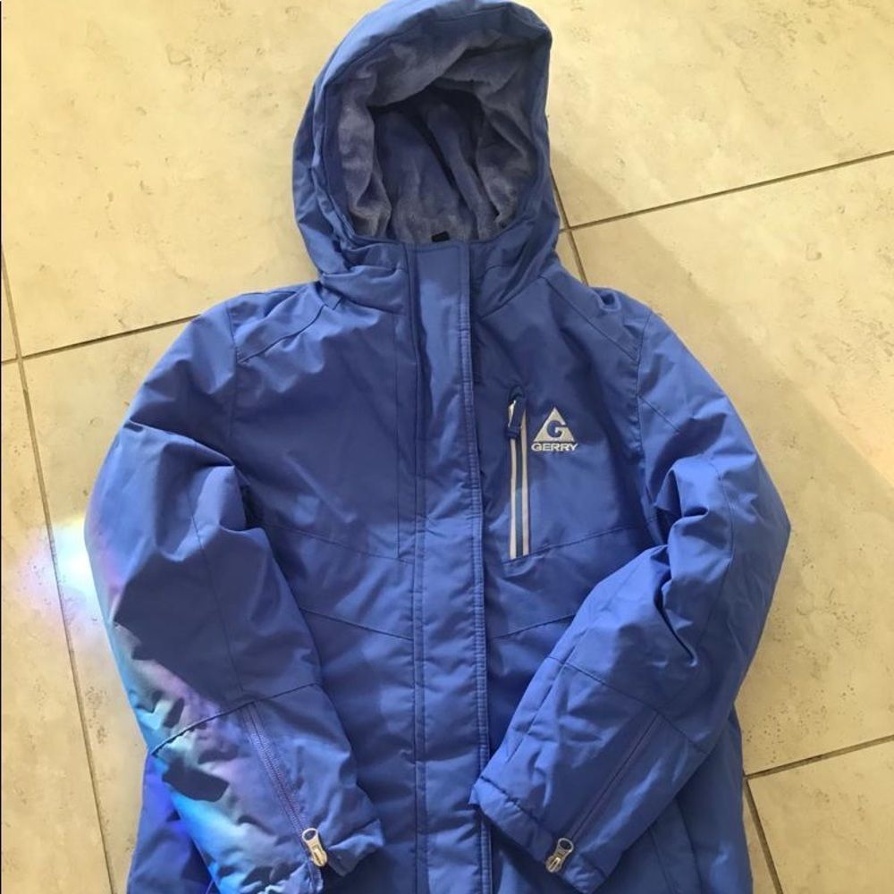 Gerry insulated Blue jacket size 10/12 w/hoodie 